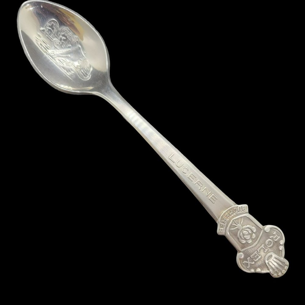 Vtg Rolex Souvenir Spoon Lucerne Bucherer of Switzerland Lion